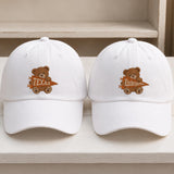 Personalized Kindergarten Bear Embroidered Hat, Custom Teacher Baseball Cap, Back to School Gift
