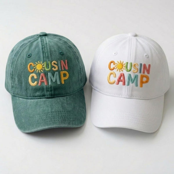 Personalized Cousin Camp 2026 Embroidered Hat, Matching Family Reunion Baseball Cap