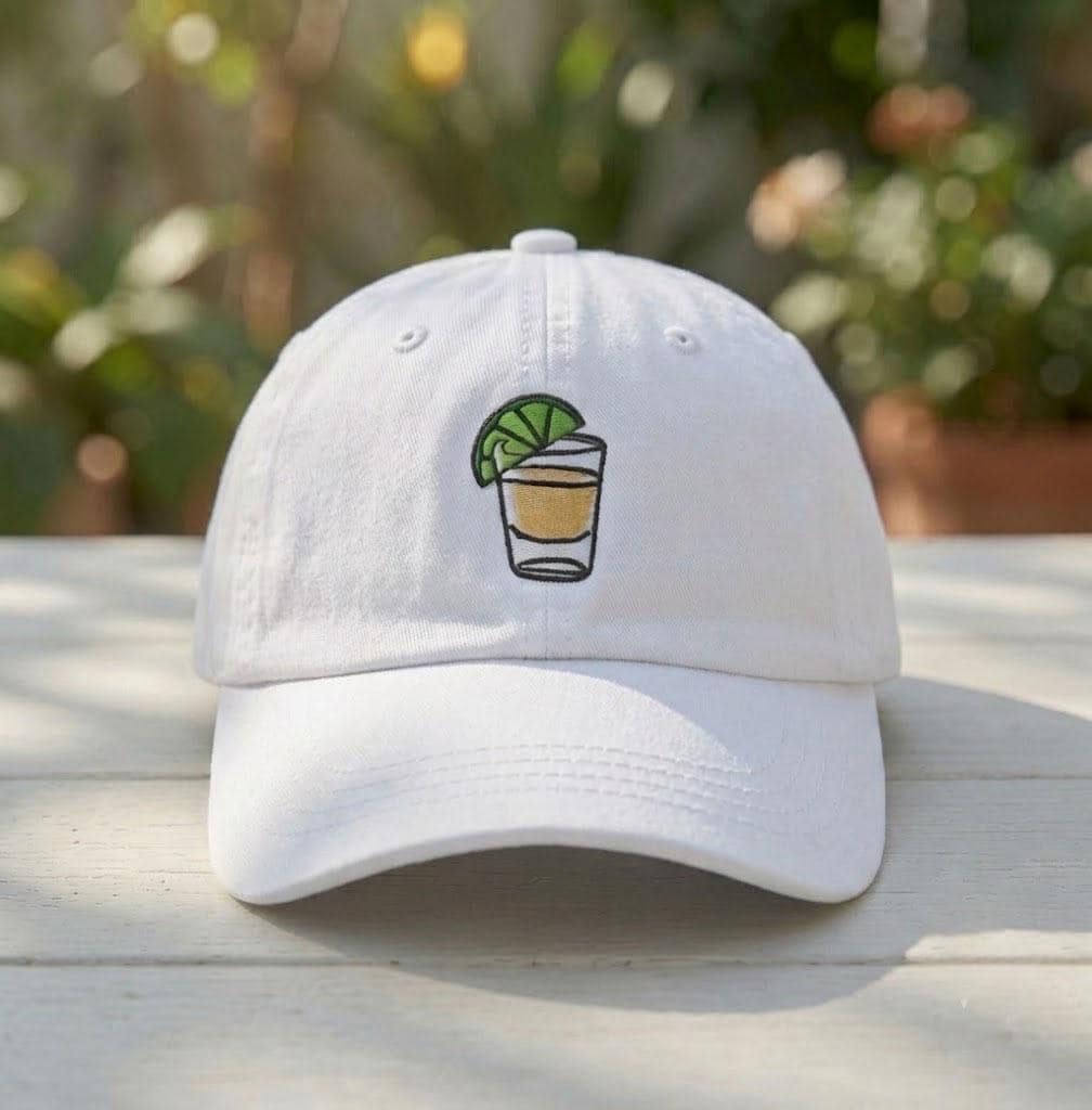 Custom Embroidered Hat, Personalized Cocktail Dad Cap, Custom Group Vacation Hats, Trendy Margarita Baseball Cap, Girls Trip Drinking Gift