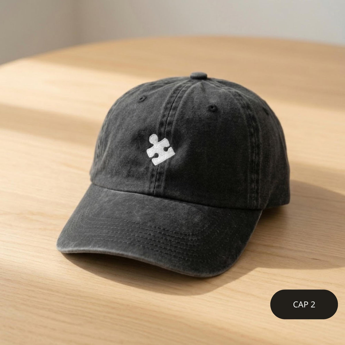 Matching Puzzle Piece Embroidered Hats, Romantic Couple Baseball Caps, Anniversary Gift