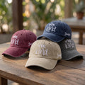 Be Kind Hat With Side Name Custom Embroidered Happy Face Baseball Cap Personalized Kindness Gift Vintage Washed Cotton Dad Cap
