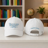 Personalized Daisy Bow Teacher Hat, Custom Name Embroidered Baseball Cap, Teacher Appreciation Gift