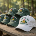 Custom Camp Bach Bachelorette Embroidered Hat, Camping Bachelorette Party Cap, Bachelorette Gift, Bride Tribe Hat, Wedding Party Cap