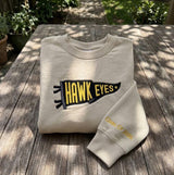 Custom Pennant Embroidered Sweatshirt, Personalized College Vintage Sports Crewneck