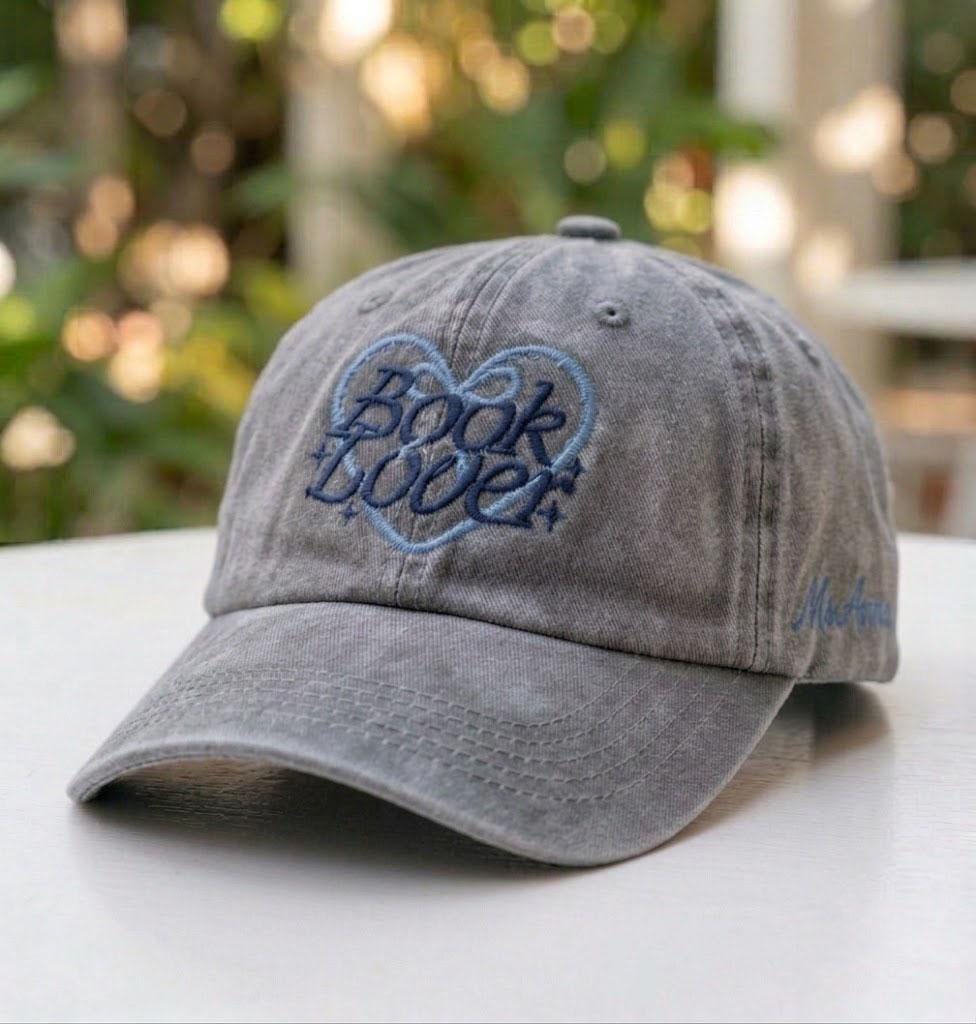 Custom Book Lover Hat, Embroidered Dad Cap, Aesthetic Bookworm Gift, Personalized Reading Cap, Trendy Vintage Baseball Hat,Bookish Accessory