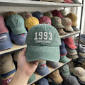 Personalized Birth Year Embroidered Hat, Custom Birthday Washed Cotton Dad Cap