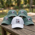 The Happy Camper Hat Custom Embroidered Camping Baseball Cap Personalized Camper Van Gift Retro Road Trip Hats Family Matching Caps