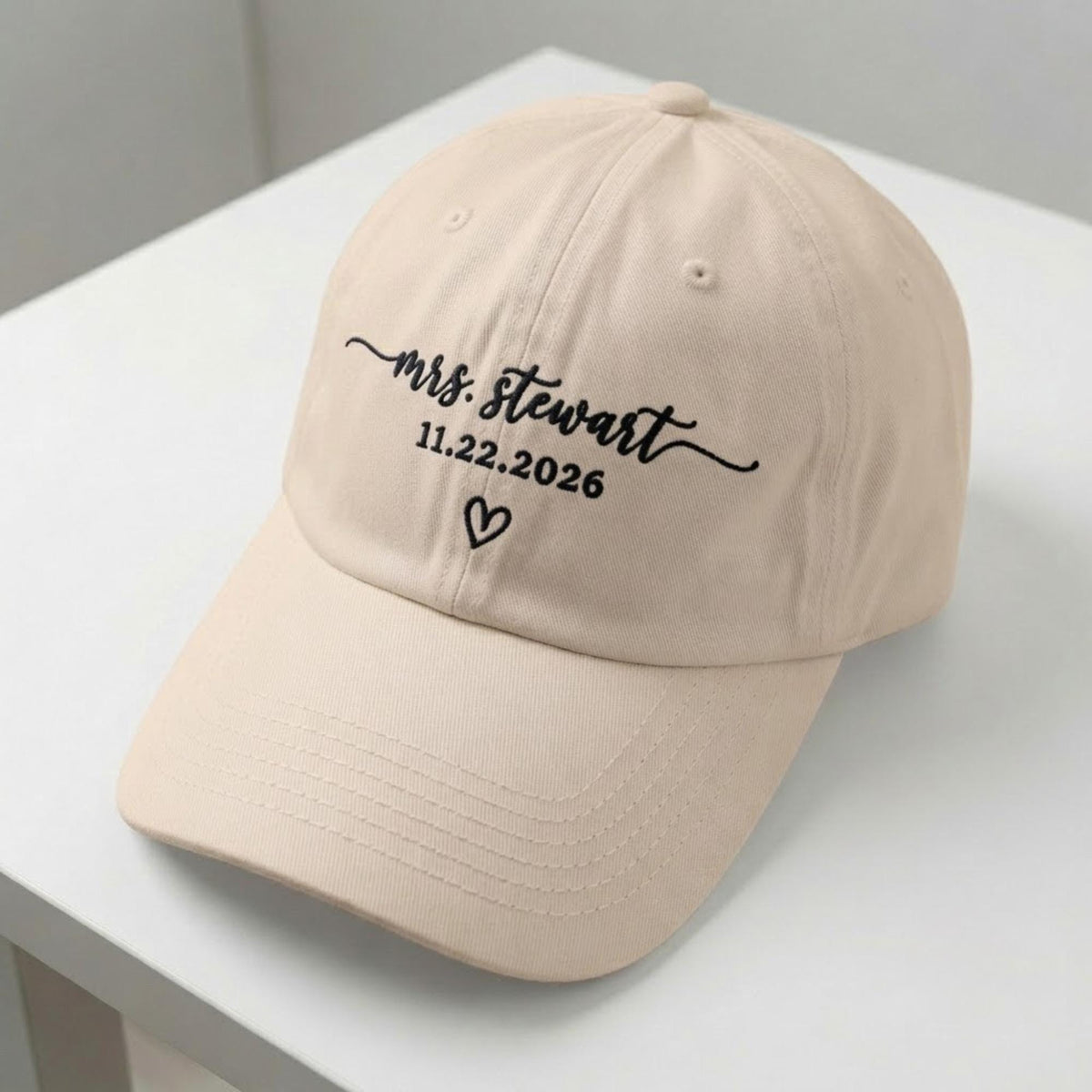 Personalized Future Mrs Embroidered Hat, Custom Mrs Baseball Cap, Bride to Be Hat, Engagement Gift for Bride, Future Wife Hat