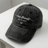 Personalized Future Mrs Embroidered Hat, Custom Mrs Baseball Cap, Bride to Be Hat, Engagement Gift for Bride, Future Wife Hat