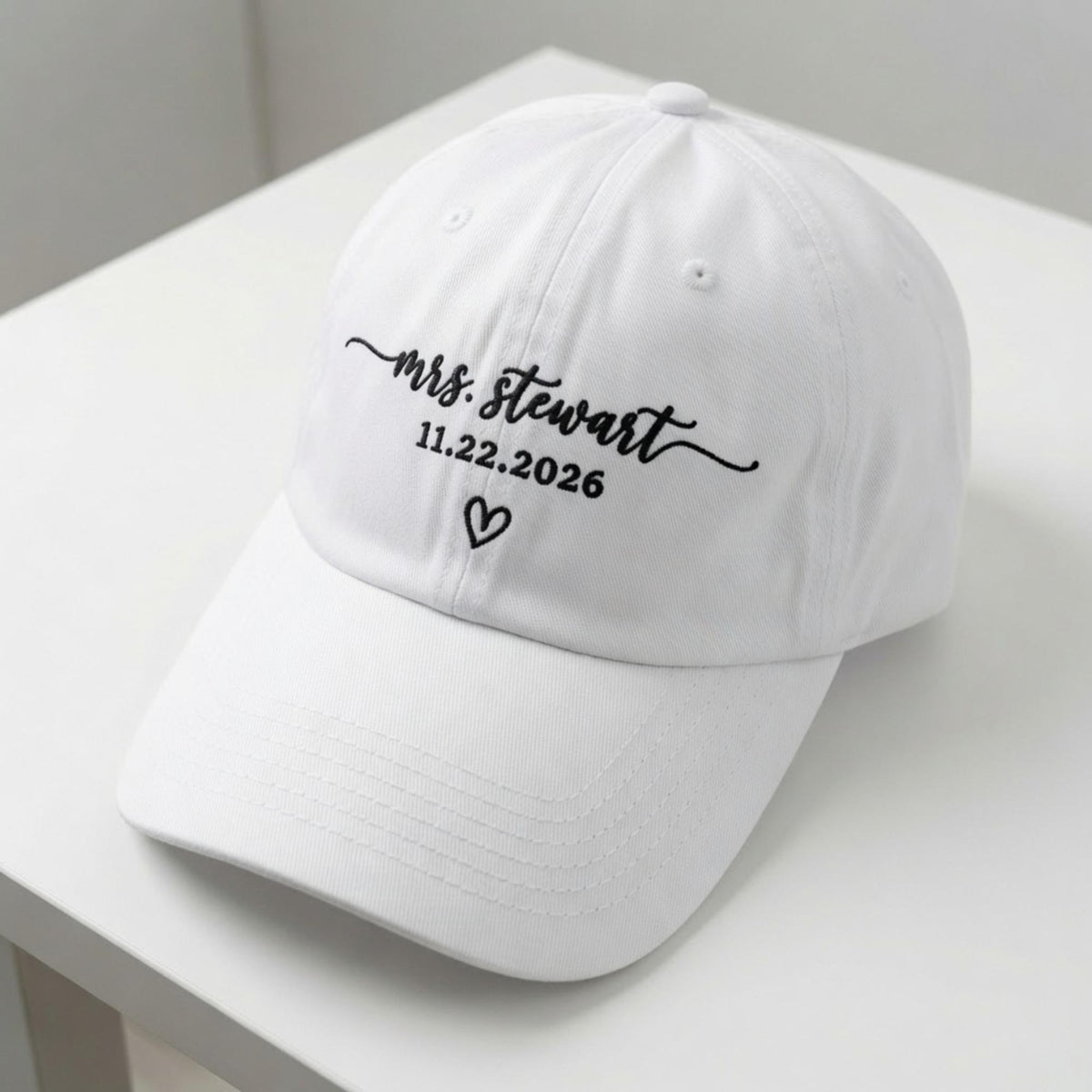 Personalized Future Mrs Embroidered Hat, Custom Mrs Baseball Cap, Bride to Be Hat, Engagement Gift for Bride, Future Wife Hat