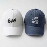 Personalized Bridal Party Embroidered Hat, Custom Bridesmaid Baseball Cap, Bachelorette Gift