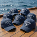 Custom Boat Group Embroidered Hat - Personalized Yacht Club Nautical Cap