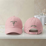 Personalized Bride Martini Embroidered Hat, Custom Bachelorette Cocktail Baseball Cap