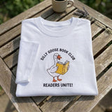Silly Goose Book Club Shirt, Funny Goose Reading Cute Bookworm Bookish Tee