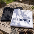 Custom Old English Embroidered Shirt, Personalized Gothic Font Name Cotton Tee