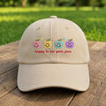 Smiley Apple Embroidered Teacher Hat, Cute Back to School Baseball Cap, Teacher Gift