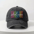 Personalized School Mascot Embroidered Hat, Custom Team Baseball Cap, School Spirit Gift