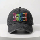 Personalized School Mascot Embroidered Hat, Custom Team Baseball Cap, School Spirit Gift
