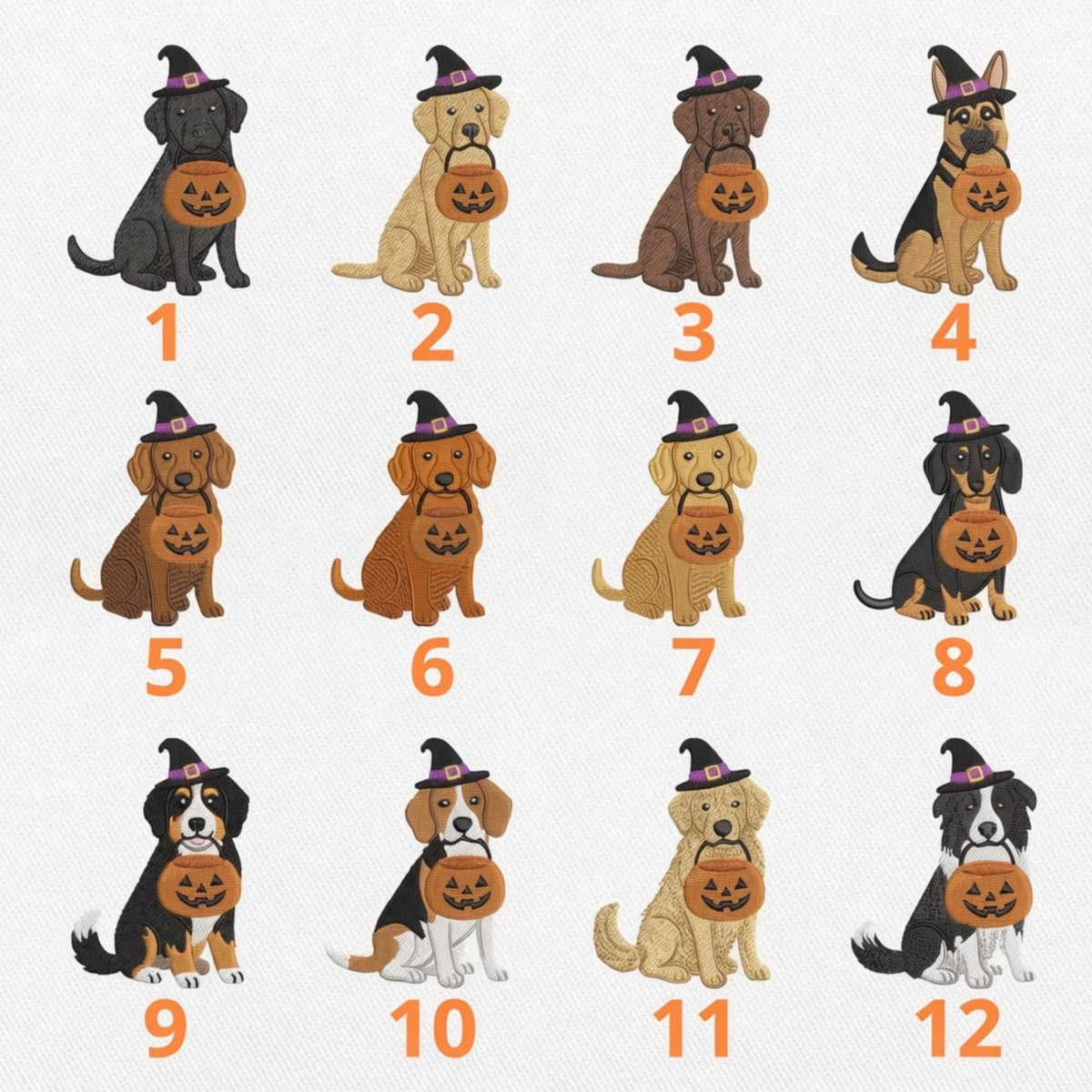 Custom Halloween Dog Embroidered Hat, Personalized Pet Name Spooky Baseball Cap