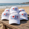 Custom Bachelorette Hats Beach Nautical Party Favors Custom Embroidered Bride Baseball Cap Bridesmaid Gift Ideas Beach Theme Party Hat