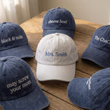 Custom Nicknames Funny Bachelorette Embroidered Hat - Retro Bridesmaid Gift Matching Party Cotton Dad Cap