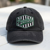 Custom Team Mascot Hat, Personalized Sports Patch Cap, Vintage Washed Dad Hat, Custom School Spirit Gift, Game Day Accessory, Team Name Cap