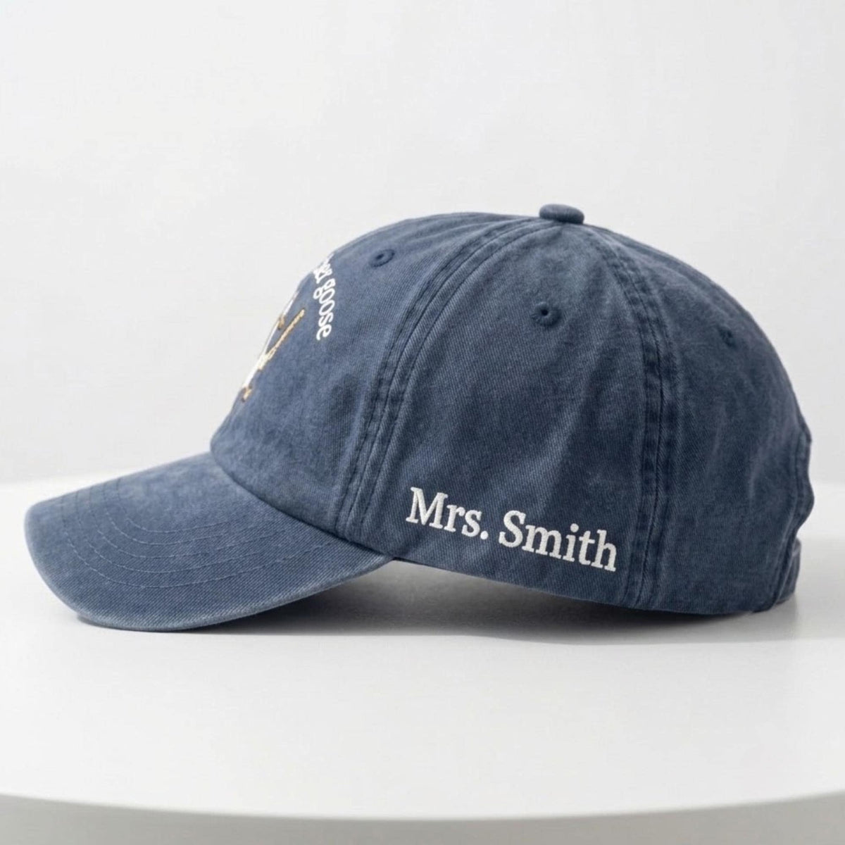 Custom Teacher Goose Embroidered Hat, Personalized Educator Baseball Cap, Teacher Appreciation Gift