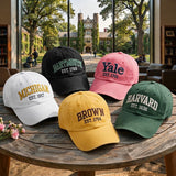 Custom College Name Embroidered Hat, Personalized Varsity University Baseball Cap, Alumni Gift