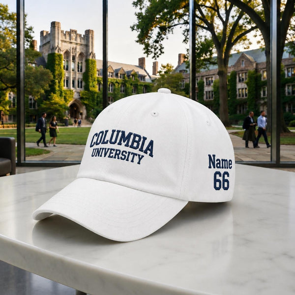 Personalized College Embroidered Hat, Custom University Baseball Cap, Graduation Gift