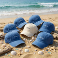 Custom Ocean Wave Hat Personalized Beach Baseball Cap Custom Embroidered Dad Hat Ocean Aesthetic Cap Beach Trip Gifts Bridesmaid Hats
