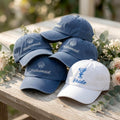 Custom Beach Bachelorette Hats Bride Bridesmaid Caps Personalized Wedding Dad Hat Coastal Bridal Party Gifts Seashell Embroidered Cap
