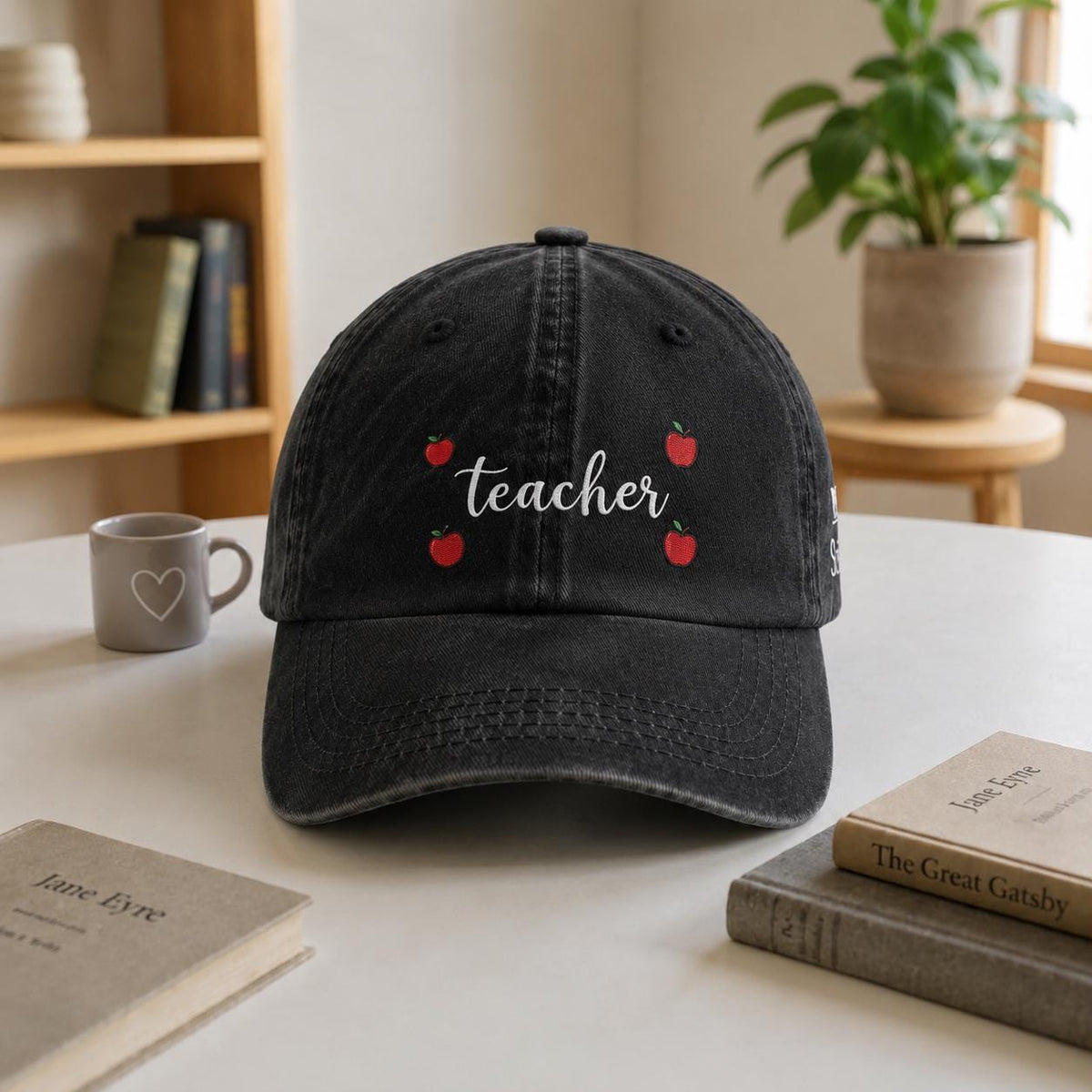 Custom Mrs Teacher Embroidered Hat, Personalized Name Varsity Baseball Cap