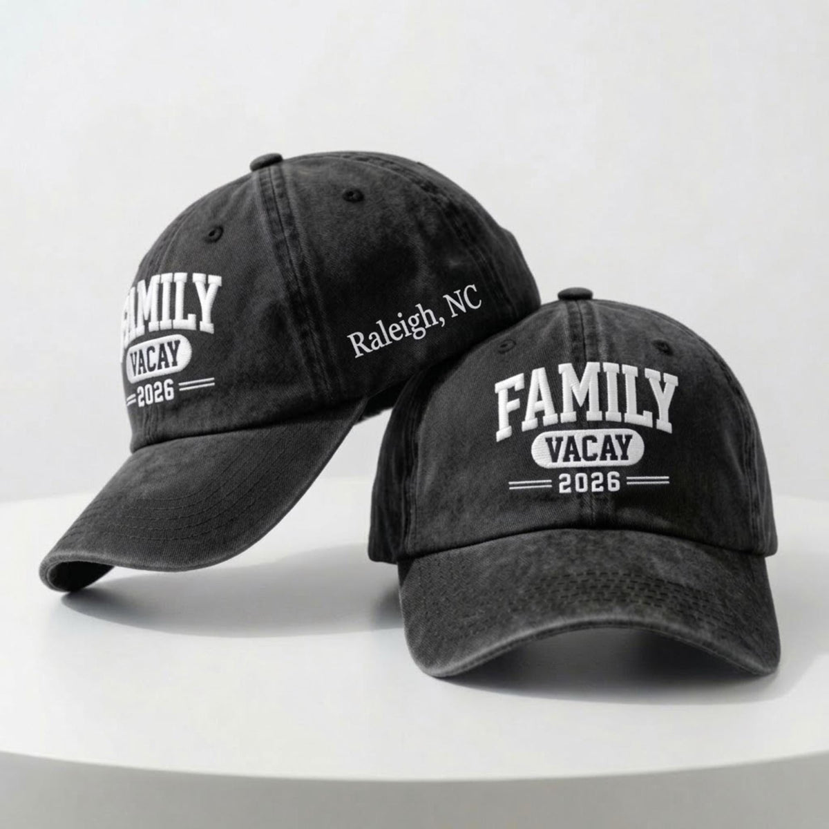 Custom Family Vacation Embroidered Hat, Personalized 2026 Cotton Baseball Cap, Group Trip Gift
