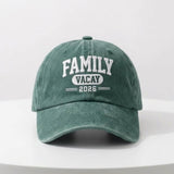 Custom Family Vacation Embroidered Hat, Personalized 2026 Cotton Baseball Cap, Group Trip Gift