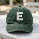 Custom Initial Hat, Personalized Letter Cap, Embroidered Initial Dad Hat, Custom Name Side Hat, Personalized Gift For Her/Him, Aesthetic Cap