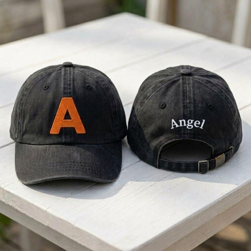Custom Initial Hat, Personalized Letter Cap, Embroidered Initial Dad Hat, Custom Name Side Hat, Personalized Gift For Her/Him, Aesthetic Cap