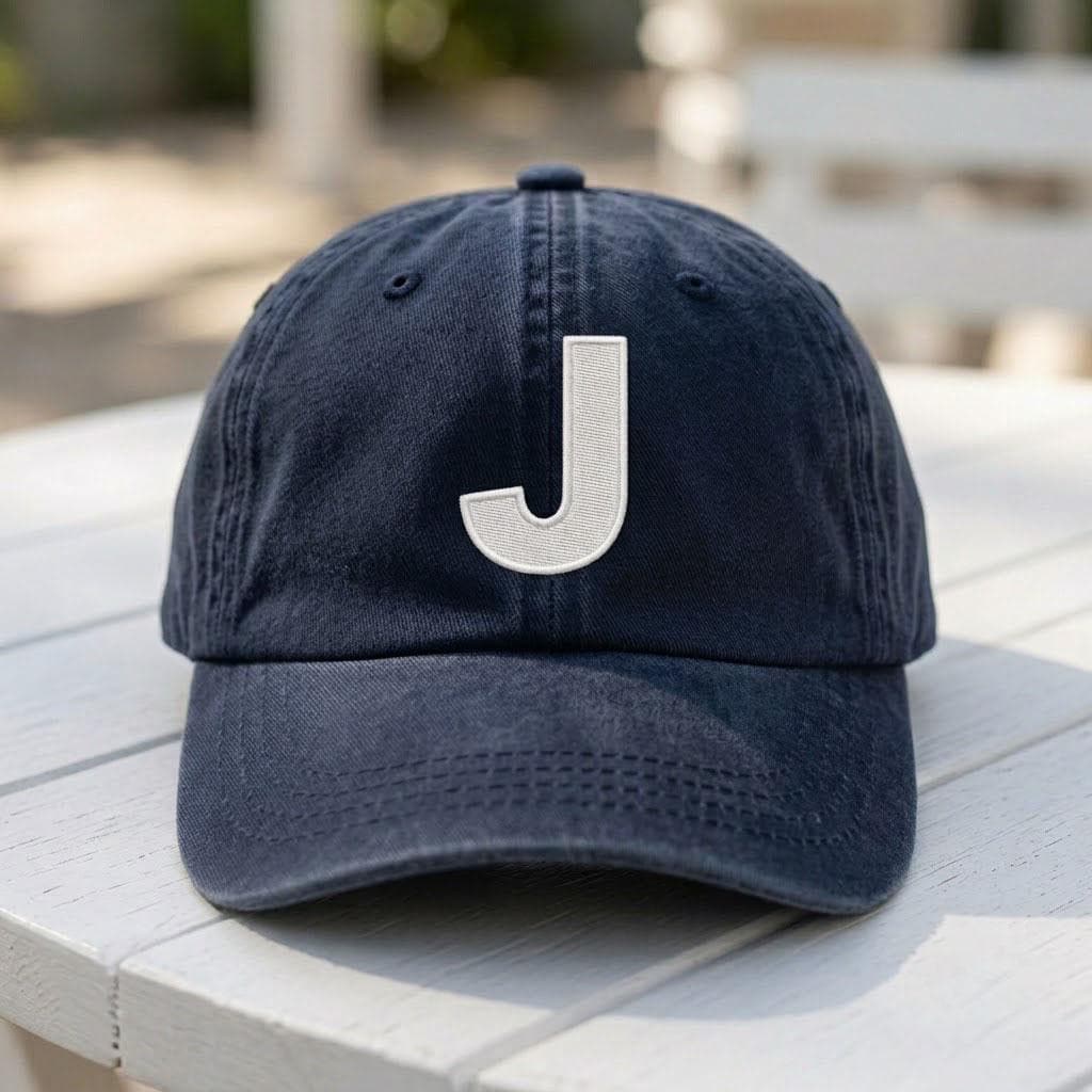 Custom Initial Hat, Personalized Letter Cap, Embroidered Initial Dad Hat, Custom Name Side Hat, Personalized Gift For Her/Him, Aesthetic Cap