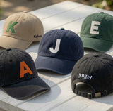Custom Initial Hat, Personalized Letter Cap, Embroidered Initial Dad Hat, Custom Name Side Hat, Personalized Gift For Her/Him, Aesthetic Cap