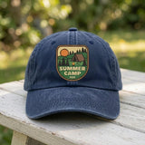 Summer Camp 2026 Embroidered Hat, Vintage Camping Baseball Cap, Outdoor Adventure Gift