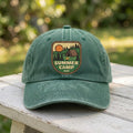 Summer Camp 2026 Embroidered Hat, Vintage Camping Baseball Cap, Outdoor Adventure Gift