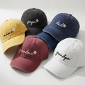 Custom Family Flower Embroidered Hat, Mama Papa Dad Cap, Personalized Grandparent Gift, Matching Family Hats, Flower Cap, Gift For Her