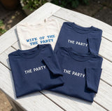 Custom Wife Of The Party Shirt, Minimalist Bachelorette Bridesmaid Matching Tee