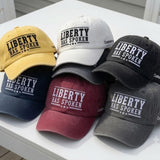 Liberty Has Spoken Embroidered Hat - Patriotic Freedom Statement Baseball Cap