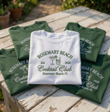 Custom Cocktail Club Shirt, Personalized Rosemary Beach Girls Trip Matching Tee