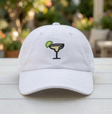 Custom Bachelorette Hats, Personalized Margarita Dad Cap, Front Back Embroidered Hat, Custom Vacation Group Caps, Girls Trip Cocktail Gifts