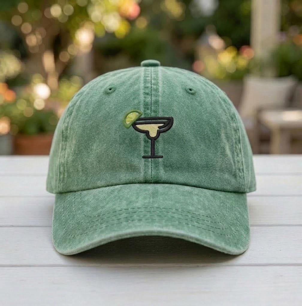 Custom Bachelorette Hats, Personalized Margarita Dad Cap, Front Back Embroidered Hat, Custom Vacation Group Caps, Girls Trip Cocktail Gifts