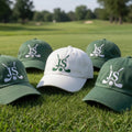 Custom Monogram Golf Embroidered Hat - Personalized Initial Cap for Golfers