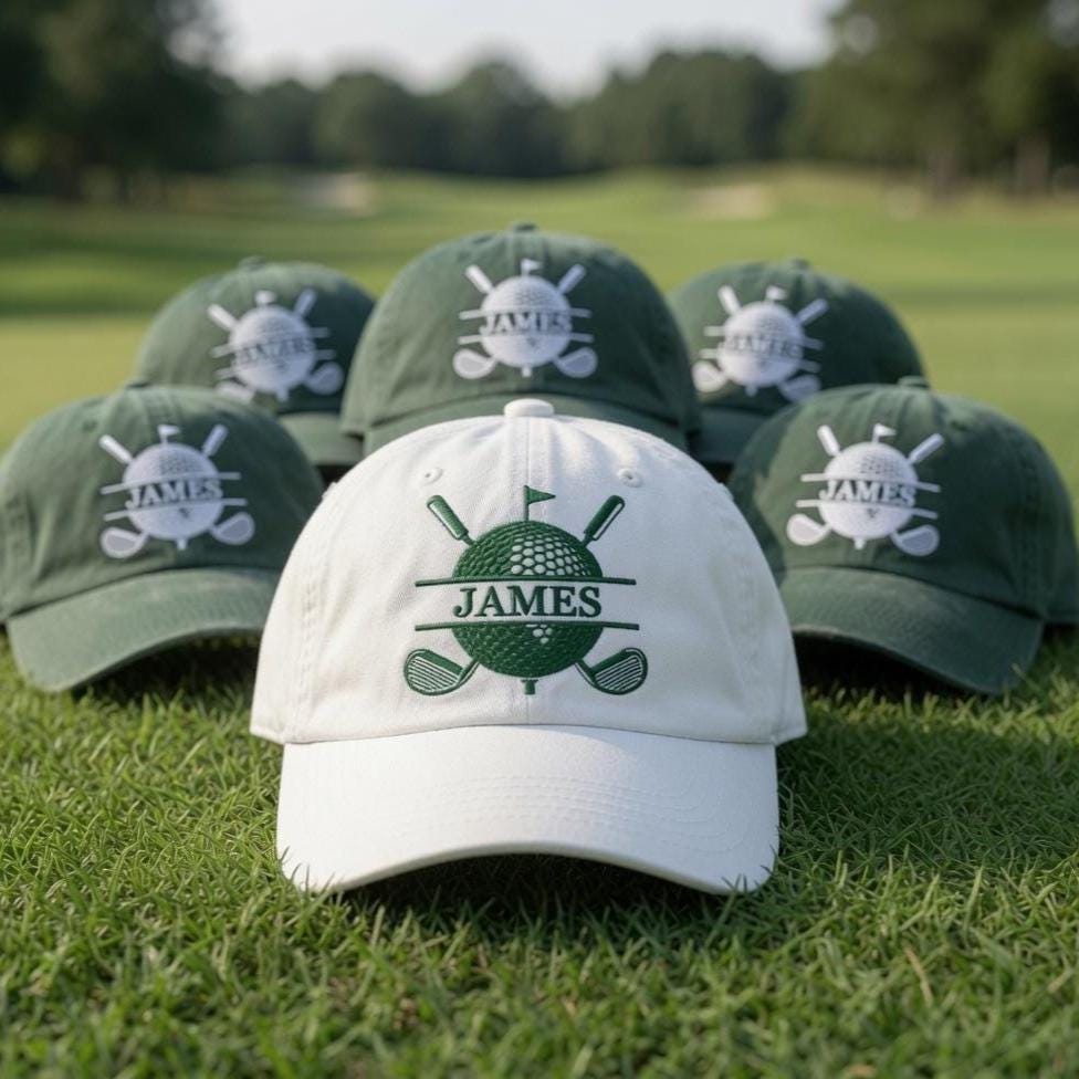 Custom Name Golf Embroidered Hat, Personalized Golf Cap, Golf Hat, Golf Gift For Him, Golf Tournament Cap, Embroidery Hat, Personalized Cap