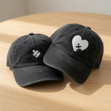 Matching Puzzle Piece Embroidered Hats, Romantic Couple Baseball Caps, Anniversary Gift
