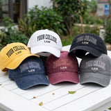 Custom College Law Embroidered Hat, Personalized University Cap, Law Student Gift, Embroidered Varsity Hat, Law School Gift, Graduation Cap